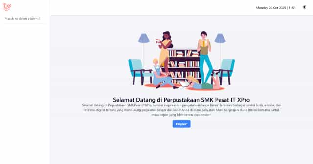 Laravel Library Management project screenshot